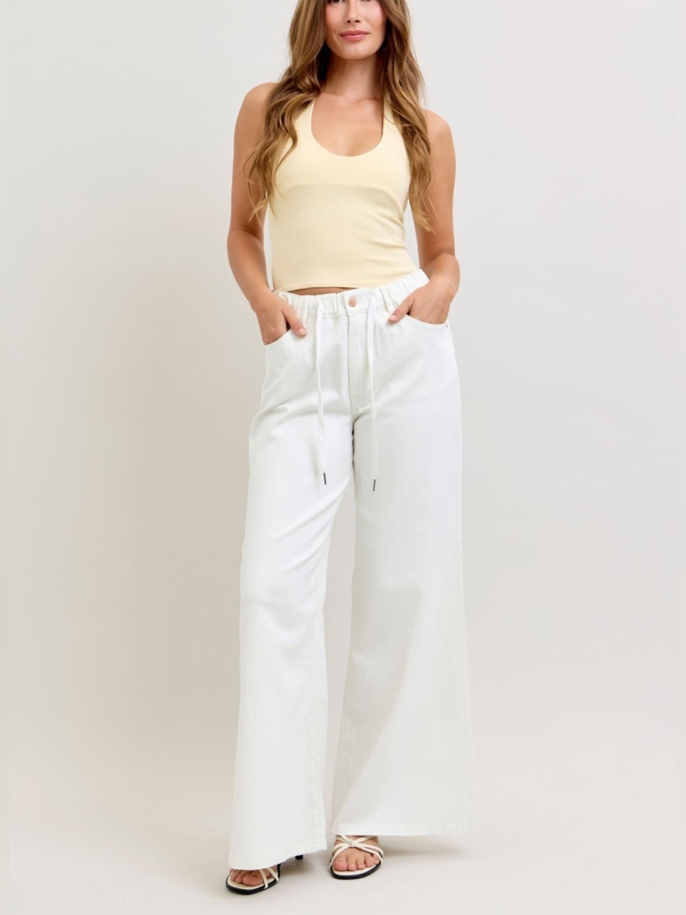 JUDY BLUE LIGHTWEIGHT PALAZZO JEANS PANTS Size 15/32